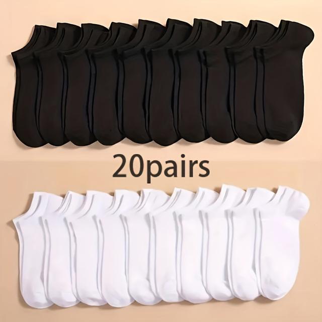 TEMU Unisex Easy Solid Color Breathable And Comfortable Short Socks For Men And Women, Suitable For And Versatile Boat Socks