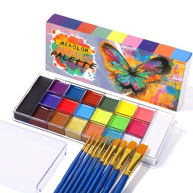 TEMU 20--based Face Paint, Body Paint, Stage Makeup, Halloween And Christmas Makeup Cream