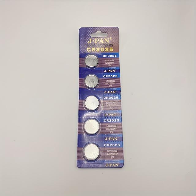 TEMU 5pcs/25pcs Of Cr2025 Button Batteries For Car Key Remote Control, 3v