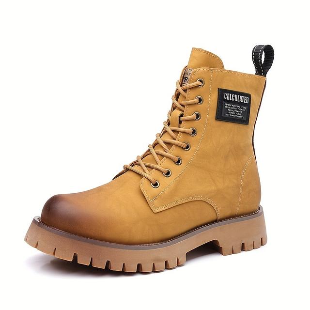 TEMU Bottes de Neige Thermiques -Dérapantes à Fermeture Éclair Latérale pour Hommes