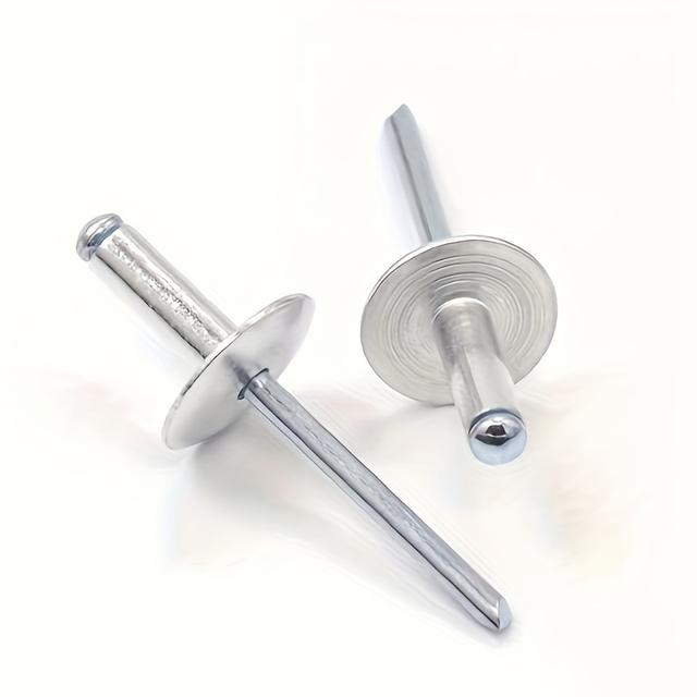 TEMU 50 Rivets Creux À Grand Collet, Aluminium, Diamètre Du Collet 5 {(3/16"X5/8") 4.8X16Mm}