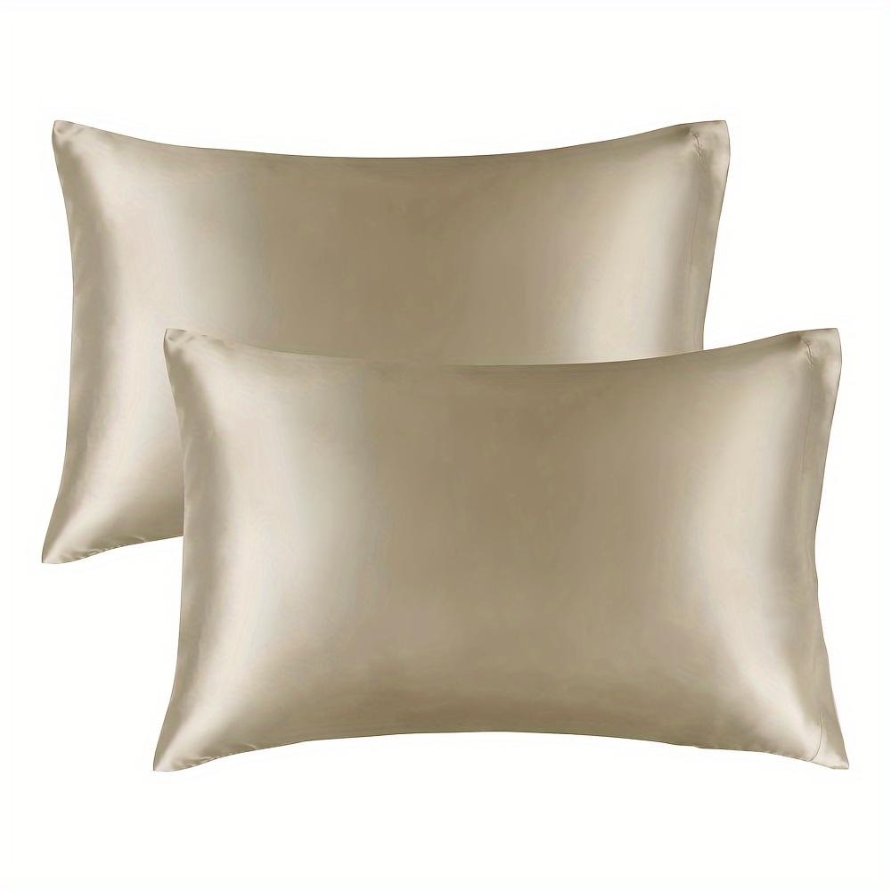 TEMU Satin Pillowcase (without Pillow Core), Soft And Smooth, Fade-resistant, Protect And Hair, Set Of 2pcs