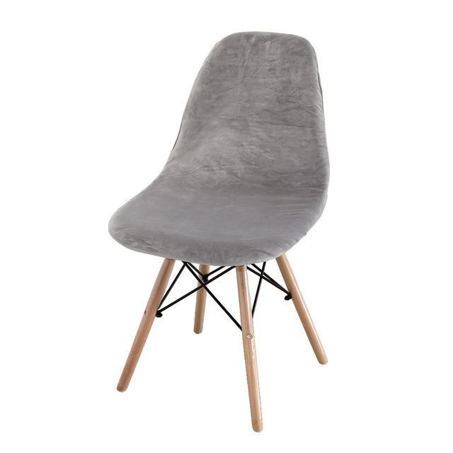 TEMU ปลอกเก้าอี้แบบคลาสสิกยืดหยุ่น 1 ชิ้น - ผ้าโพลีเอสเตอร์และสแปนเด็กซ์ผสม, ซักเครื่องได้, เนื้อหนังเทียม, สีเบจ, น้ำตาล, เทา, เขียว, ส้ม, ดำ, แดง, ขาว, ตัวเลือกสีเทาอ่อน, ปลอกเก้าอี้สำหรับตกแต่งบ้าน