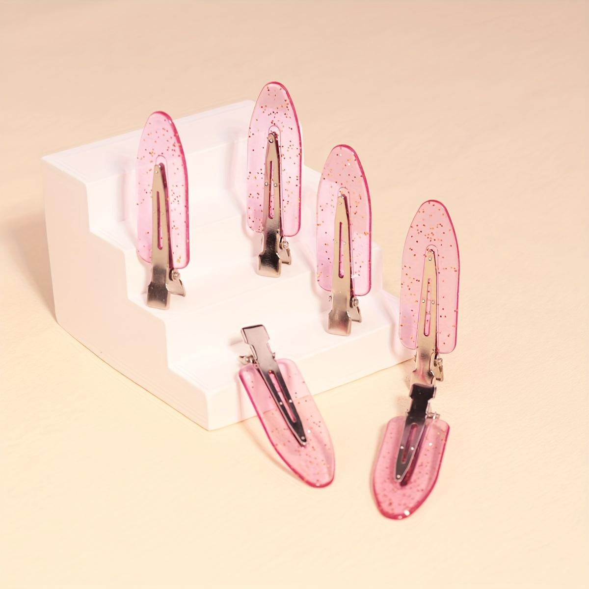 TEMU 6 Pcs No Bend Hair Clips - Styling Clips For Salon Hairstyle, , No Dent, Bangs, Waves, And Makeup Application