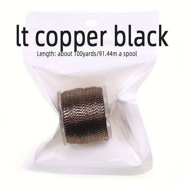 TEMU 1 Spool Fishing Rod Building Metallic Thread Guide Ring Nylon Fibers Jig Hook Tying Rod Repairing Line