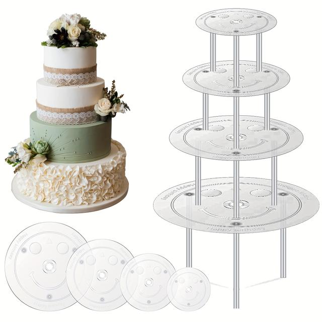 TEMU Reusable Cake Stand Plates In Sizes 9, 12, 16, And 20 Cm