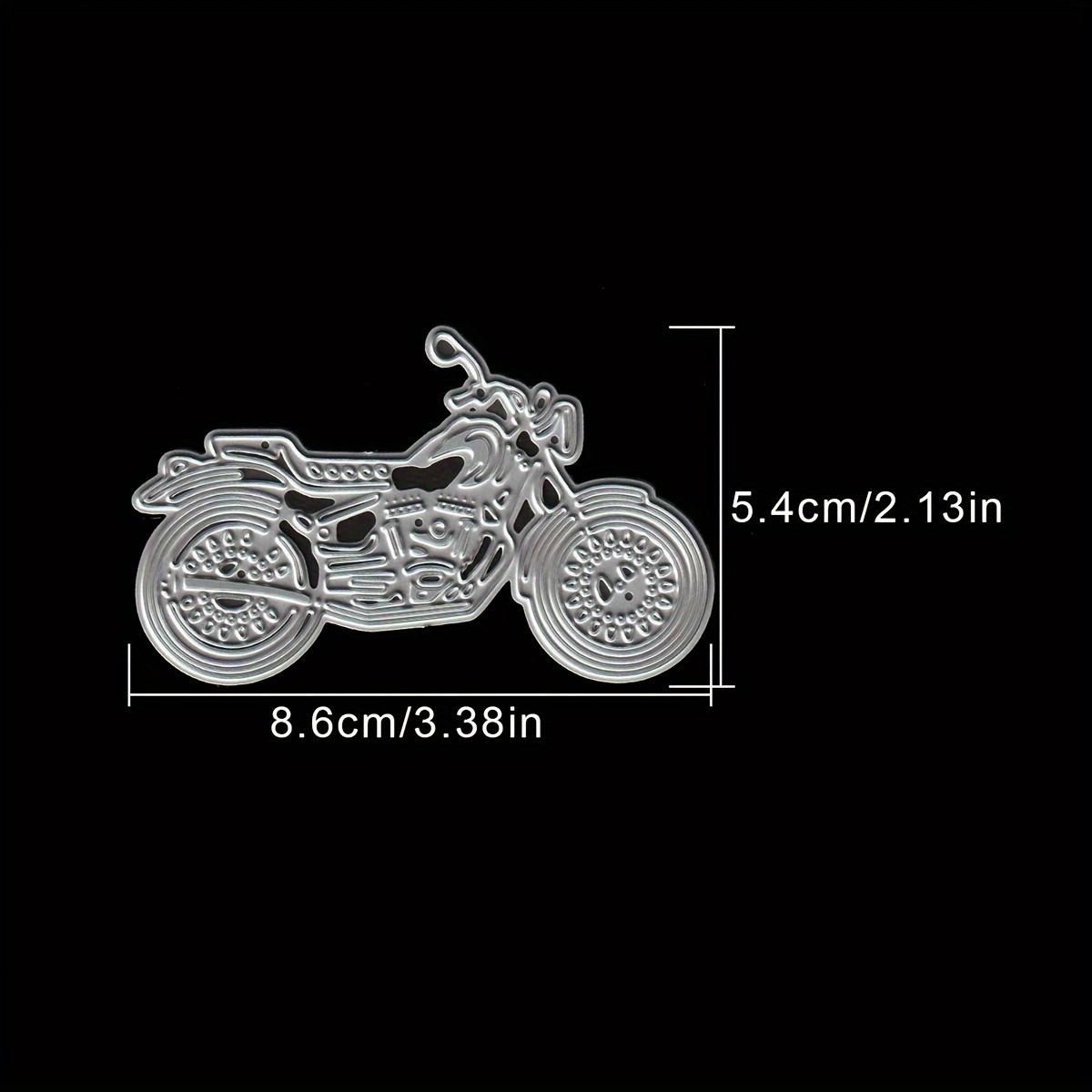 TEMU Original Punk Motorcycle Metal Cutting Dies Diy Scrapbooking Album Greeting Cards Home Decoration Holiday Handle Hand Made
