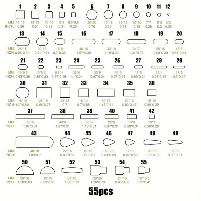 TEMU Premium Kunstleder Locher-Set - Vielseitige Formen für DIY-Bastelarbeiten, Langlebiges Stahl-Schneiderset