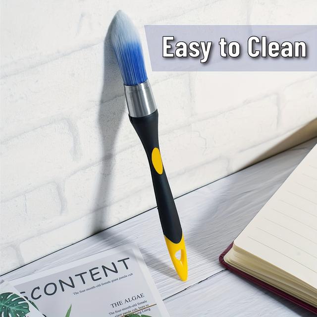 TEMU Paint Edging Brush, Cleaning Brush, Trimming Brush, 0.75 Inches, Painting Tool, Trim Paint Brush, Trimming And Edging Tool, Trim Brush