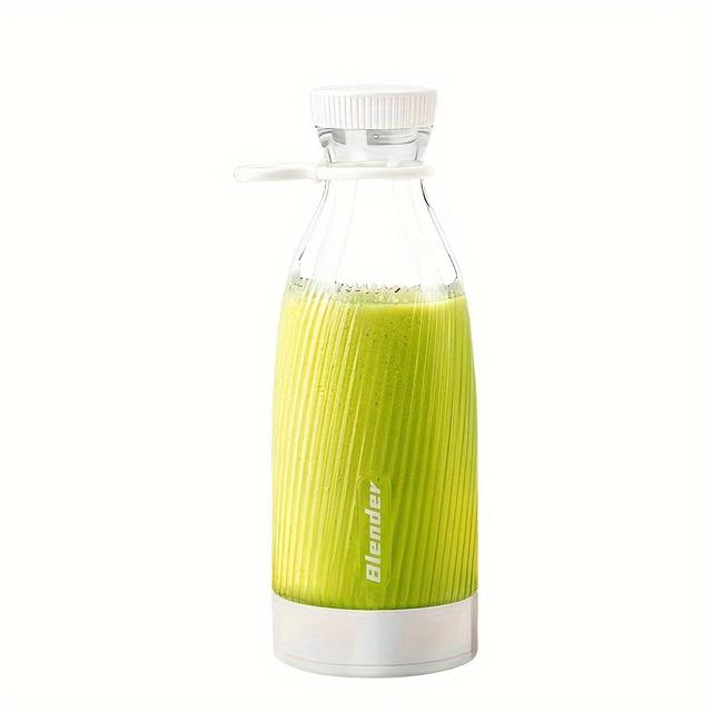 TEMU Juicer Blender Juice Mixer Mini 500ml Wireless Portable Household Usb Charging 6 Blade Gift Juice Cup, Personal Size Blender For Smoothies And Shakes, Home Fruit Blender For Kitchen, Home, Travel