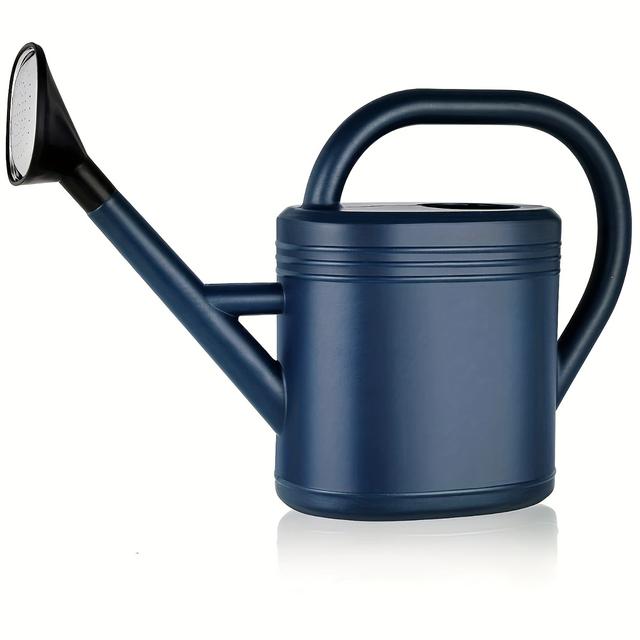 TEMU 1-gallon Modern Watering Can With Detachable Nozzle - Durable, Shatterproof Plastic For Indoor & Outdoor Plants, Long Spout For Precise Watering