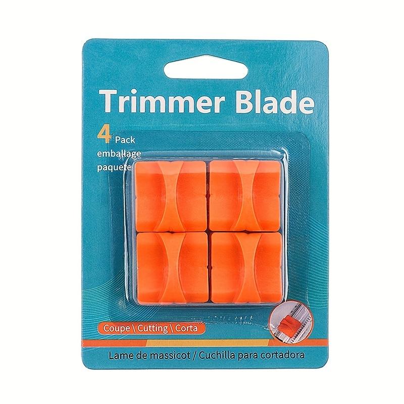TEMU 4pcs A4 Cutting Knife Blade Refill Pack - Paper Trimmer Replacement With Automatic Safety Guard