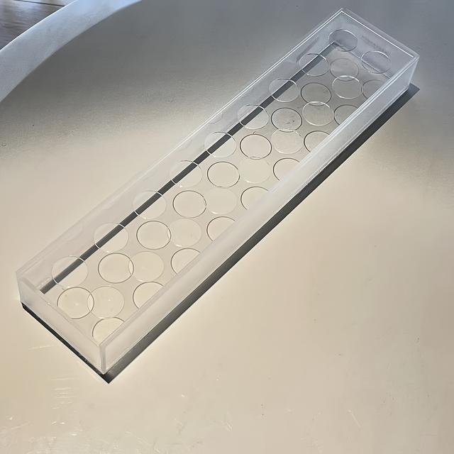 TEMU Traditional Geometric Acrylic Wedding Vase Decor - Rectangular Floral Arrangement Holder For Home & Party Centerpieces, Battery-free Tabletop Decoration