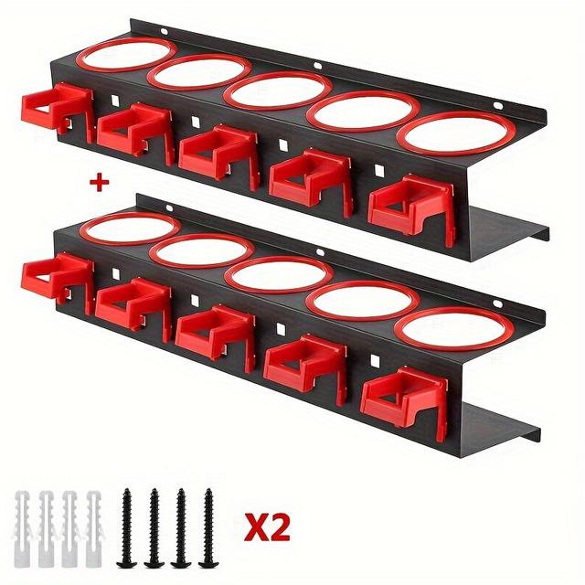 TEMU Auto-Pflege-Werkzeuge Stahl-Sprühflaschen-Organizer mit Rack-Clip Auto-Reinigungsprodukte Sprühflaschenhalter für Wandmontage