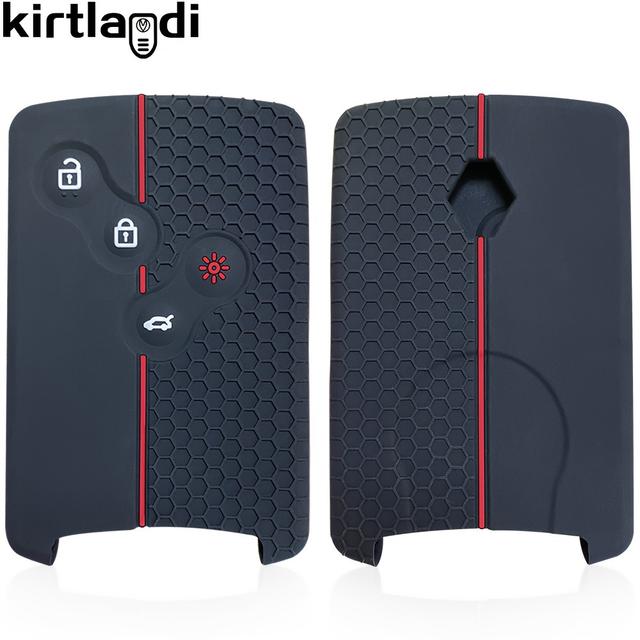 TEMU Silikon-Fernbedienungsschlüsselhalter Schlüsselhülle für for Renault Zoe Megane 3 Clio 4 Scenic Schlüsselanhänger