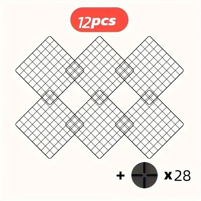 TEMU Set Of 3 Small Pet Enclosures In Styles, Featuring 3 Metal Panels, Small Pet Cage, Measuring 35*35cm / 13.79*13.79in