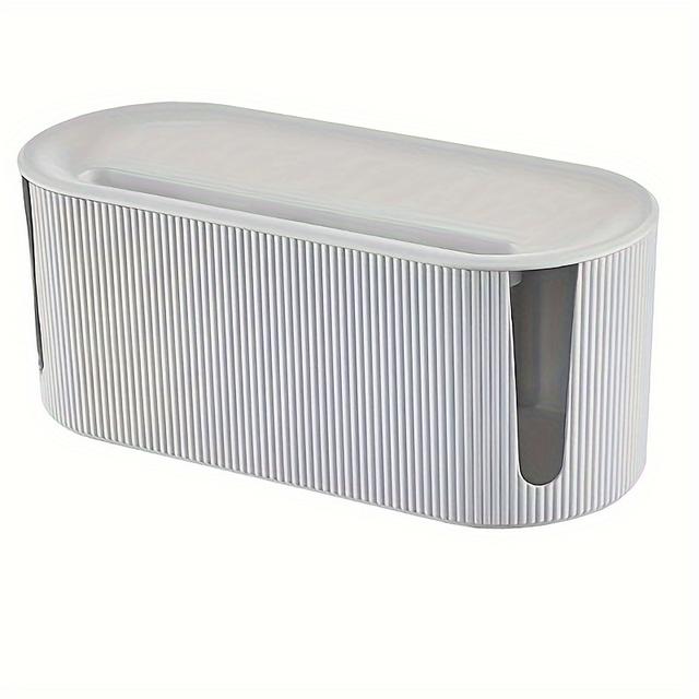 TEMU 1pc Cable Management Organizer Strips Hider Power Cords Hider, Cable Management Organizer Box, Aesthetic Room Decor, Home Decor, Bedroom Decor