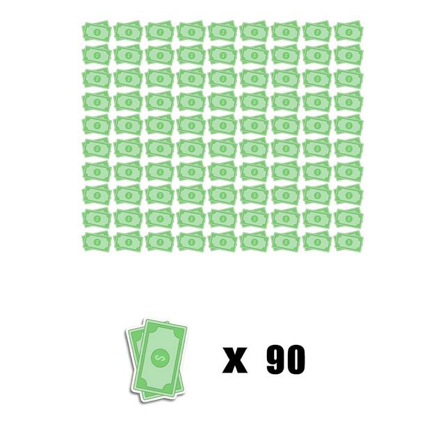 TEMU A Set Of 45/90 Sheets Of Money-related Mini Dollar Stickers, Reminder Stickers, Record Book Stickers, Planner Stickers, Perfect As Gifts For , Green Stickers Measuring 0.5x0.4 Inches.