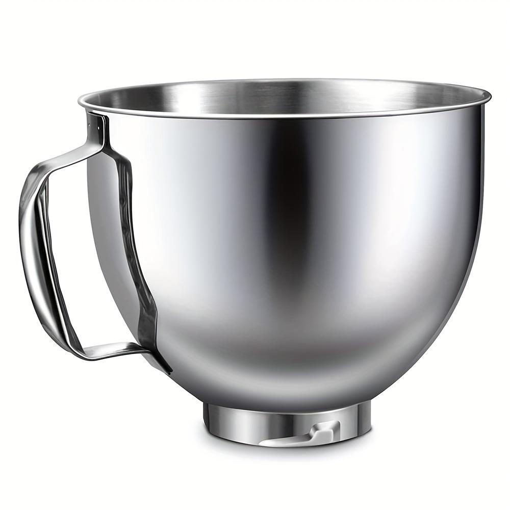 TEMU 1 mezclador de acero inoxidable para Artisan y , mezclador de cabezal inclinable de 4.5-5 QT, de de 5 QT con asa
