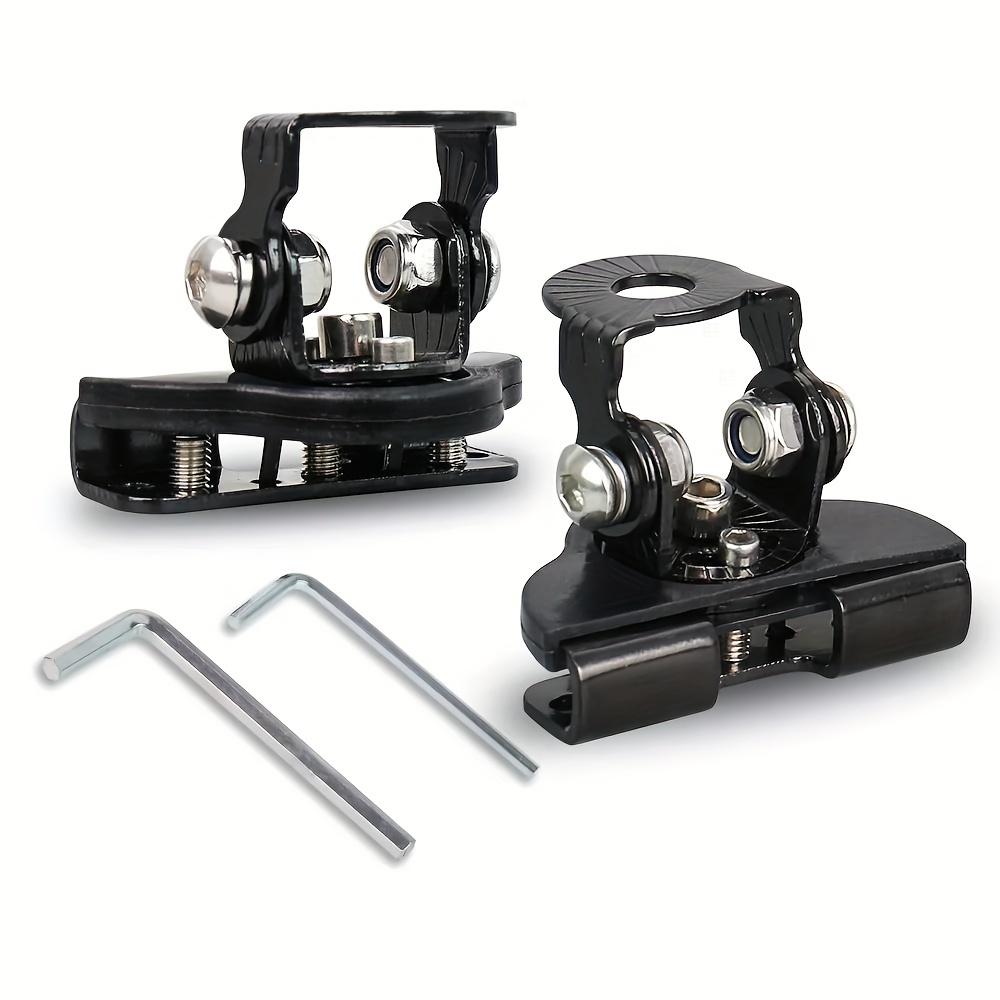 TEMU Black/silver 2pcs Led Work Light Mount Bracket Clamp Holder For Off Road Suv Atv 4wd Universal 4x4 Auto Additions Spotlight Bracket Led Light Bar Mounting Bracket