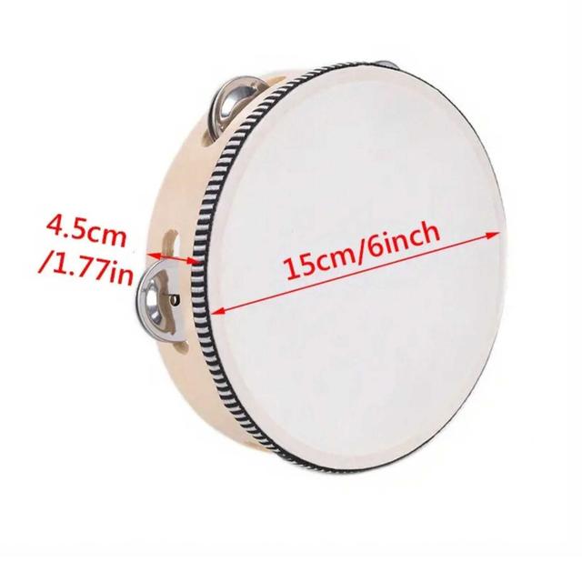 TEMU 4/6/8/10inch Log Drum, Music Musical Instrument Teaching Accessories Christmas Halloween Gift