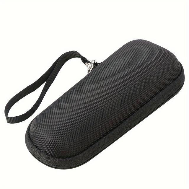 TEMU Твердий футляр для подорожей з EVA, сумісний з чоловічим бритвою - Кишеня-сітка для 2 лез + Легкий ручок для перенесення + Міцна блискавка (Лише футляр)