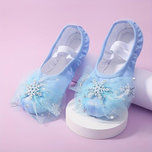 TEMU Chaussures de danse de princesse, chaussures de ballet à semelle souple pour filles, chaussures spéciales de de danse chinoise pour filles, chaussures à griffes de chat pour l'entraînement