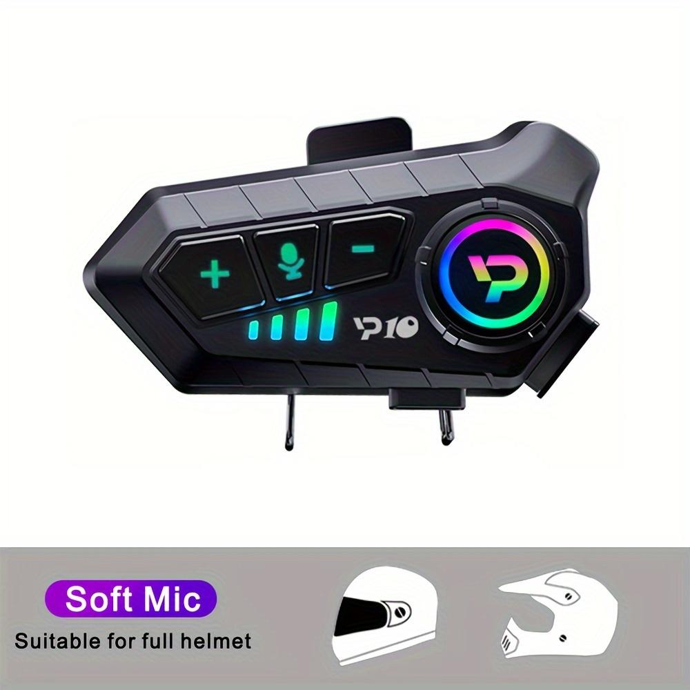 TEMU Motorcycle Helmet Headset, Riding Helmet Headset, Wireless 5.3, Music Headphones, Cycling Music Gear, Hands- Kit
