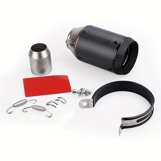 TEMU 51mm Slip On Universal Motorcycle Gp Exhaust Cnc Carbon Fiber Pattern Escape For Kawasaki Z900 Fz6 Rc390 S1000xr