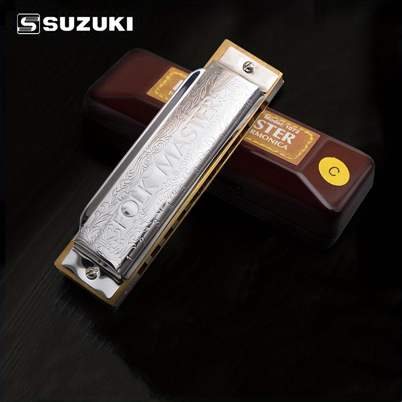 TEMU Ten-hole Harmonica For Beginners , A, B, D, E, F, And G Keys, Suitable For Professional Performances And Rock Accompaniment