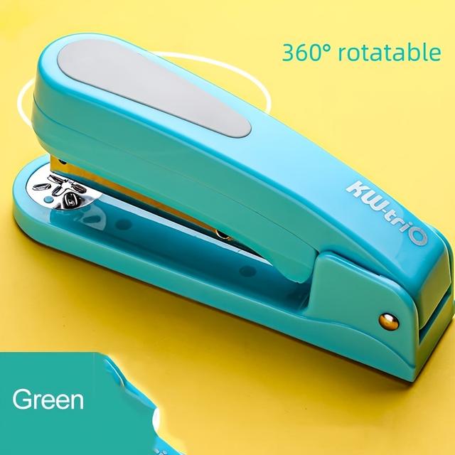 TEMU Heavy-duty Stapler That Rotates , Designed For 24/6 , To Staple Long Documents. Ideal For School, Office, And Bookbinding Needs