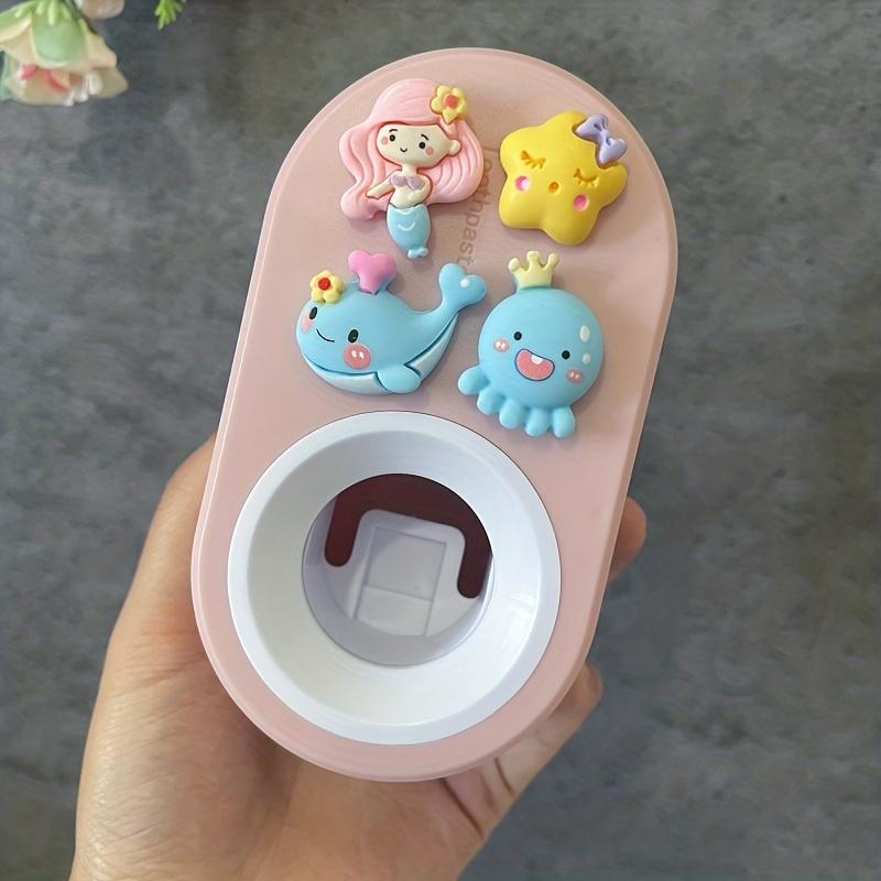 TEMU 1pc Automatic Toothpaste Squeezer, 3d Cute Cartoon Toothpaste Holder, Wall Hanging No Punching Toothpaste Squeezer, Suitable For Bathroom, Bathroom Accessories