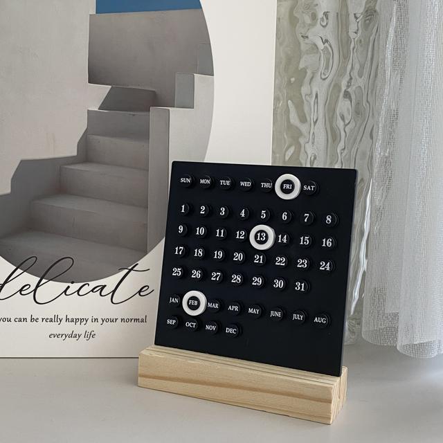 TEMU Calendar Mini Diy Desktop Calendar, Office Desktop Decoration, Holiday Decoration Calendar