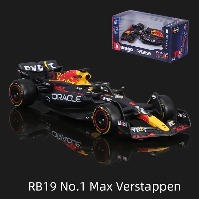 TEMU Burago 1:43 2023 #1 And #11 Alloy Car Formula Die Cast Toy