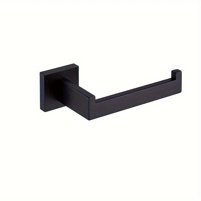 TEMU Toilet Paper Holder, Roll Dispenser, And Wall-mounted Rack Suitable For Bathrooms And Kitchens, Featuring A Design In Stainless Steel