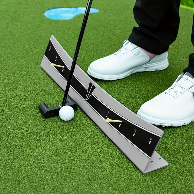TEMU Huaen Golf Putter Trainer - Your Putting With Balance Exerciser & Track Calibration, Durable Abs Material, Plate, Putt Path