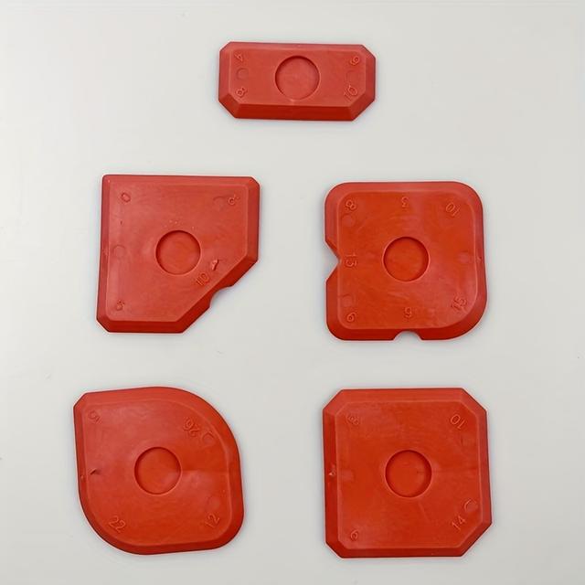 TEMU 5pcs Silicone Sealant Tool Spreader Finish Kit Caulk Tile Grout Applicator Window Door Cement Caulk Removal Tool