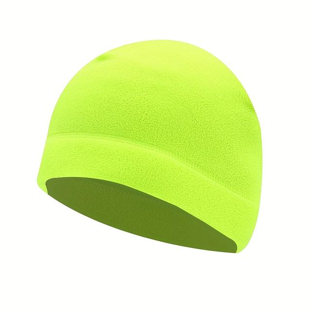 TEMU Men's Beanie Hat Winter Cap Fleece Cap Motorcycle Bike Cap Hat Hiking Riding Camping Running Fishing Outdoor Sport