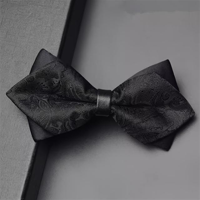 TEMU 1pc Men's Bow Tie, Plain Color Small Bow Tie, Student Bow Tie, Ideal Choice For Gifts