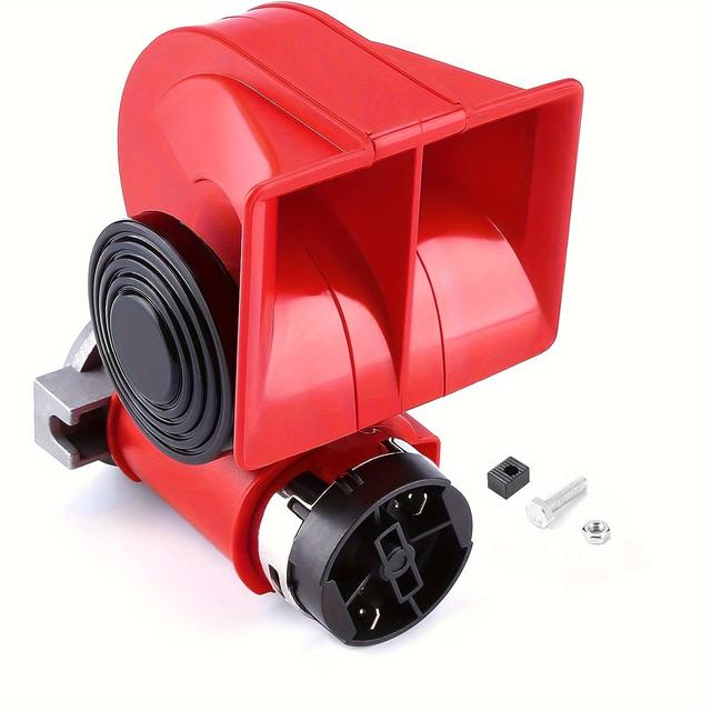 TEMU Meshuba Train Horn Air Horn For Truck 12v 130db Super Loud Snail Car Horn With Compressor Air Horn For Any Vehicles Cars Trucks Motorcycles