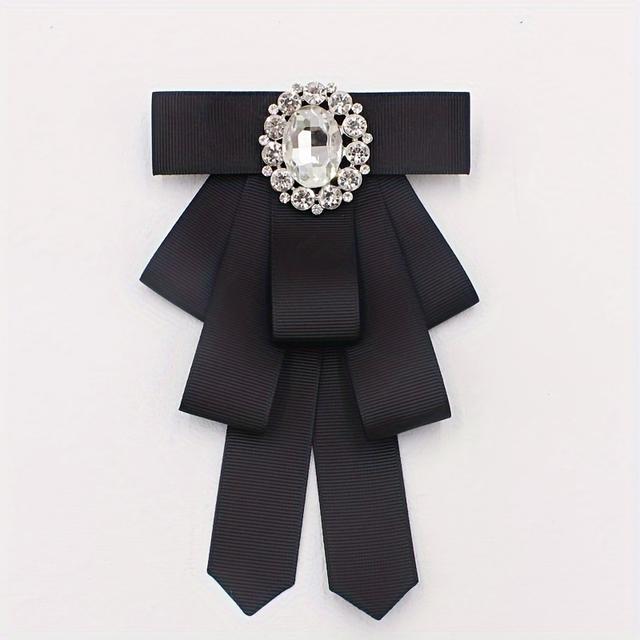 TEMU New Women's Bow Tie Brooch In European And , Versatile Collar Accessory For Everyday Outfits, Suitable For Shirts And Sweaters