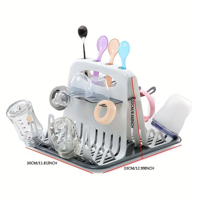 TEMU 다기능 수유병 건조대, 유모차 스푼 포크 건조대, 크리스마스 할로윈 추수감사절 선물, 새해 선물, 데이 선물