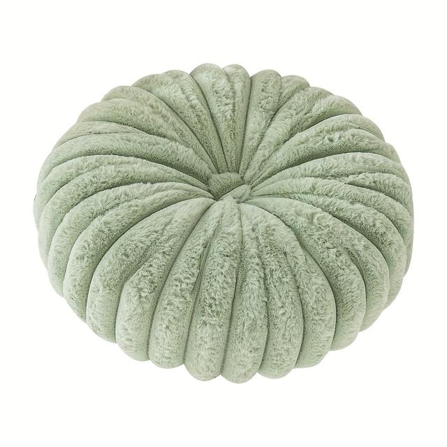 TEMU Plush Pumpkin-shaped Throw Pillow - Soft, Washable Cushion For Office Chair, Sofa, And Bed Decor