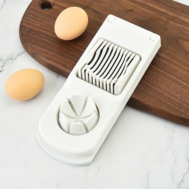 TEMU 1pc, , Äggskärare, Skärare För Hårdkokta Ägg, Äggskärare, Kreativ Äggskärare, Köksäggskärare, Mat Skärare, Frukt Skärare, Hushållsrostfritt Stål Äggskärare, Köksredskap, Köksartiklar
