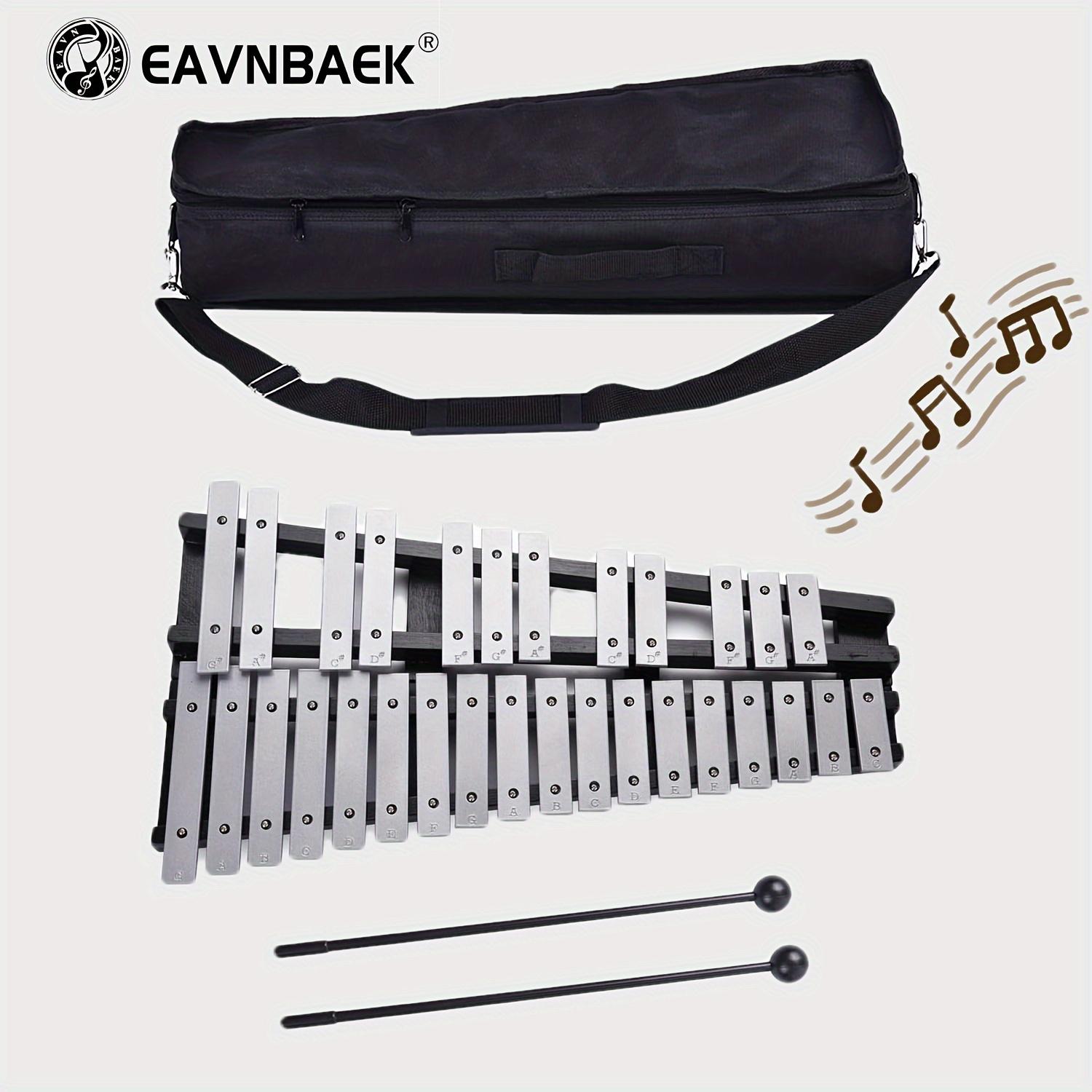 TEMU Eavnbaek Foldable Glockenspiel Xylophone 30 Note, With Wood Base And 30 Metal Keys, 2 , Carrying Bag, Professional Glockenspiel Xylophone Percussion Instrument