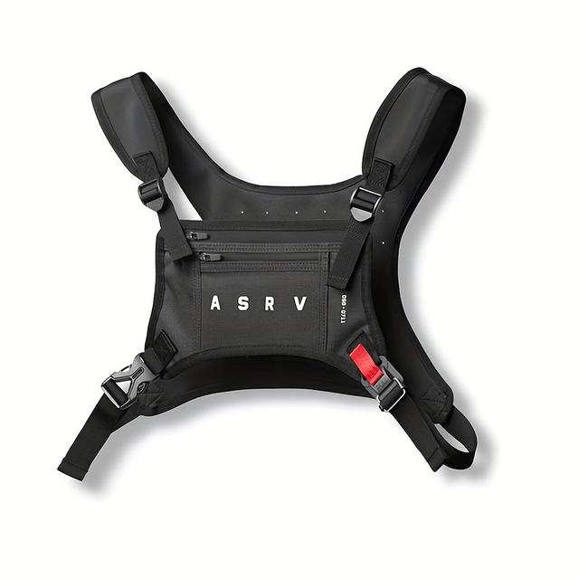 TEMU Mochila Táctica Estilo Chaleco para Hombres de - Duradera, Multifuncional con Correas Ajustables y Bolsillos con Cierre para Senderismo al Aire Libre , Disponible en Varios Colores