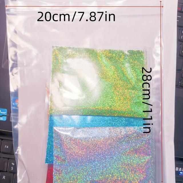 TEMU 8pcs 30g 8 Colors Holographic Flash Iridescent Laser Flash Powder, Glitter Set, Used For Resin Tumbler Handicrafts, Diy Handicrafts Surface Decoration, Christmas Decoration, Holiday Decoration