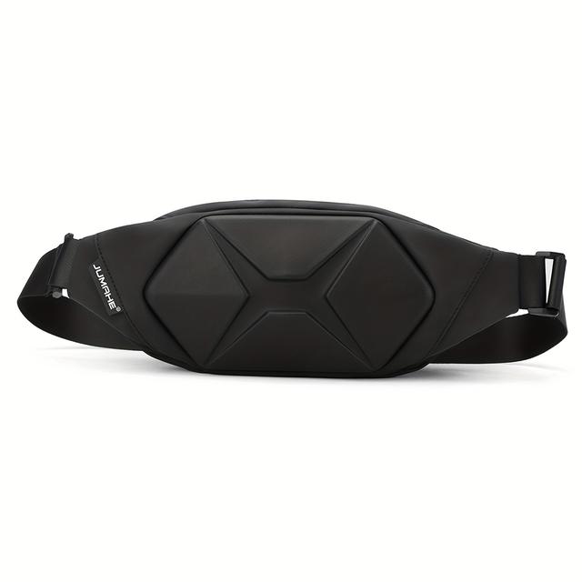 TEMU 1pc Men's New Fashion Hard Shell Bag, Chest Bag Outside Crossbody Bag, Sports Bag Casual Fanny Backpack