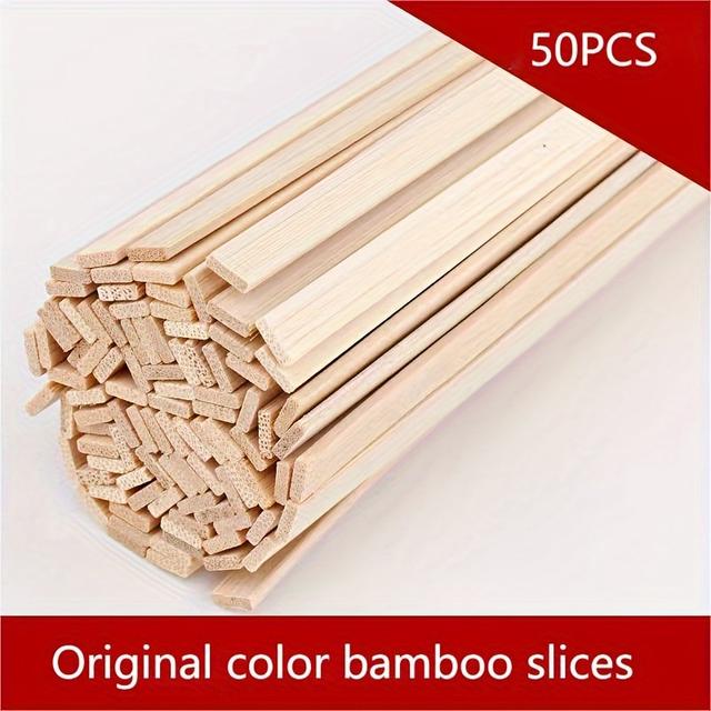 TEMU 2-7mm Bamboo Strips, 15cm Long