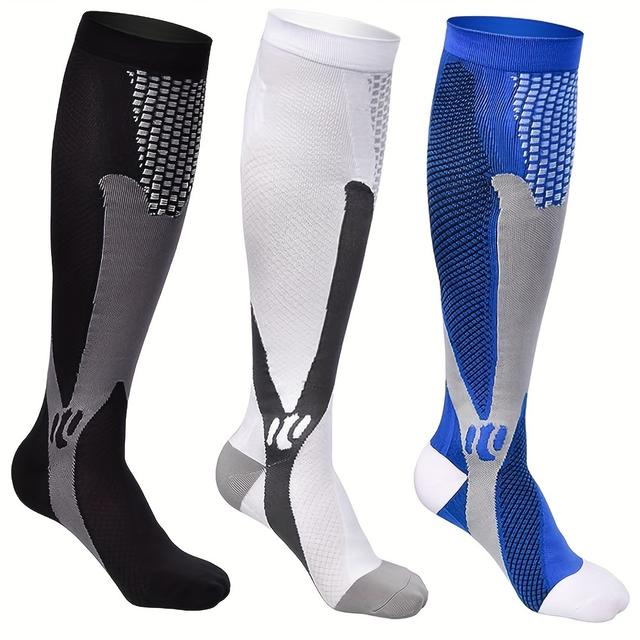 TEMU 3pairs Performance Socks, Ideal For Outdoor Activities Like Basketball And Football, Running, Traveling, Cycling, And Athletic Use.